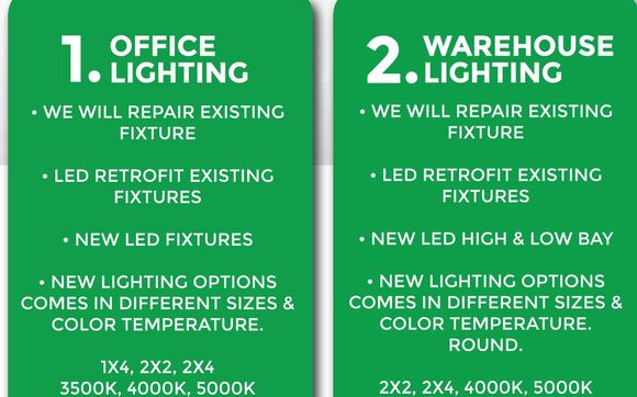 LED Lighting Intallations, Retrofits & Repairs  by MID-NITE LIGHTING