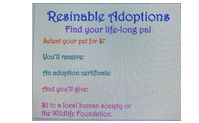 Resinable Adoption “Pets” by Country Reflection Crafts