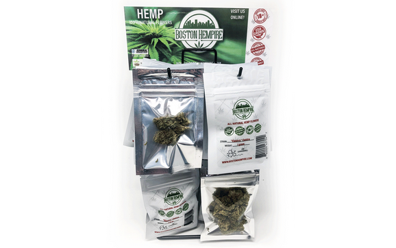 Premium Hemp Flower Display Rack by Boston Hempire