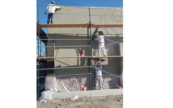 crack insolation base with fiber mesh  by True Stucco Inc.