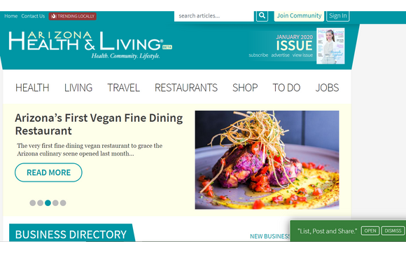 We're LIVE! by Arizona Health & Living Magazine in Phoenix, AZ - Alignable