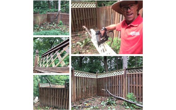 Fence Repair by Mr. Handyman