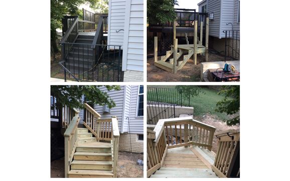 Deck Stair Replacement by Mr. Handyman