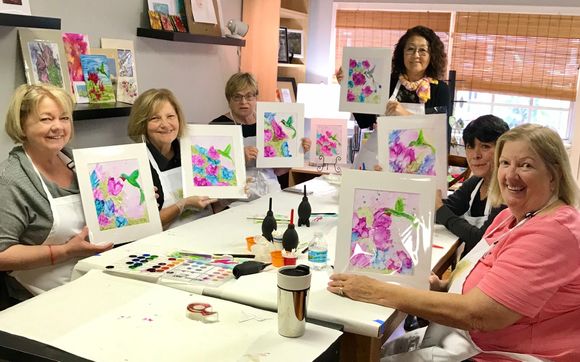 WORKSHOPS - Painting with Alcohol Inks  by Korinne Carpino Art
