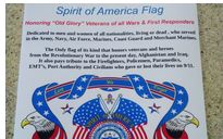 Spirit of America flag  by Forgotten Heroes Limited - Spirit of America Foundation