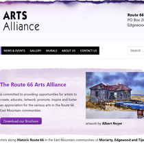Web Site Design - Route 66 Arts Alliance by L&S Marketing, Inc.