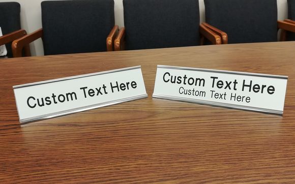 Desk Name Plates by Engraphics, LLC