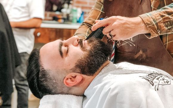 Social Haircut & Hot Towel Straight Razor Shave/Sculpting  by Barbearia