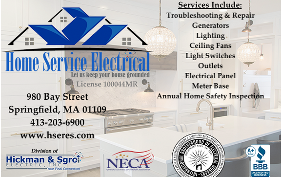 Residential electric service, repairs, & replacements by Home Service Electrical, Inc.