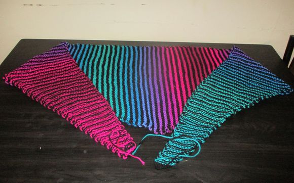 Teaching People How To Knit Shawls  by Busy Hands 