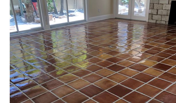 Mexican Tile Restoration With Grout, Florida Mexican Tile