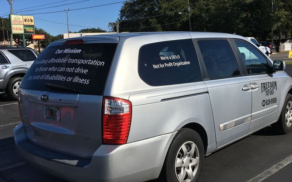 Affordable transportation to those who cannot drive. by Freedom To Go, Inc.