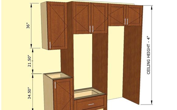 Standard Tall Kitchen Cabinets by Lexar Cabinets