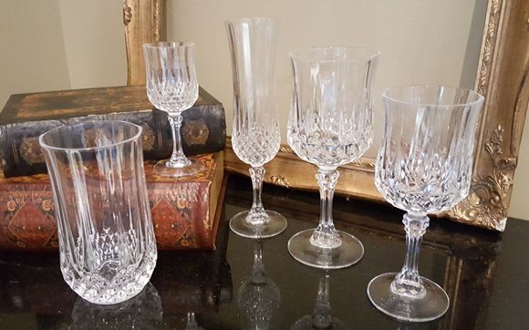 Crystal Glassware From Paris by Royal Table Settings