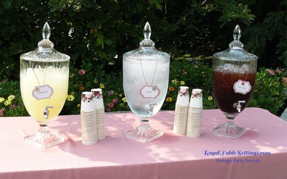 Wedding or Corporate Event Drink Dispensers by Royal Table Settings