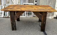 Custom Farmhouse Tables by Trading Post Depot- Live Edge Furniture Farmhouse Tables