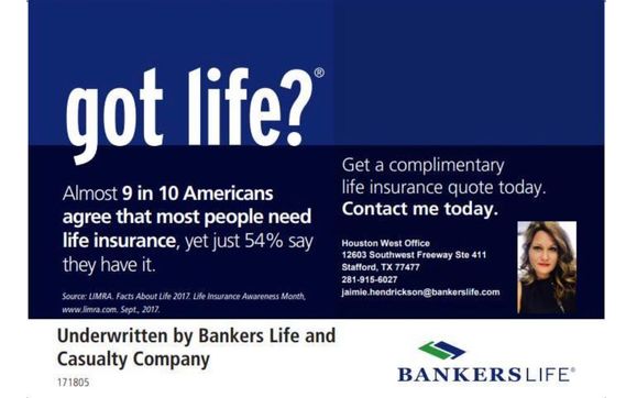 Easy issue Life Insurance 2500-30000 by Bankers Life