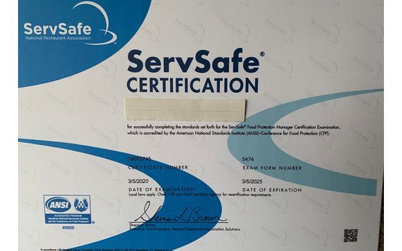 Food Manager Certification