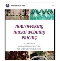 Wedding designs  by Ambiance Created LLC