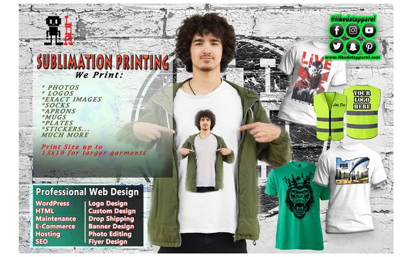 t-shirts, hoodies, hats, aprons, airbrush, silk screen, sublimation by Like  Dat Apparel in Portland, OR - Alignable