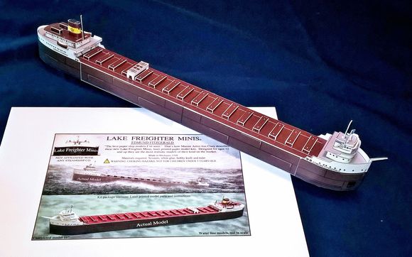 Edmund Fitzgerald model kit by Lake Freighter Minis in Saint Clair ...