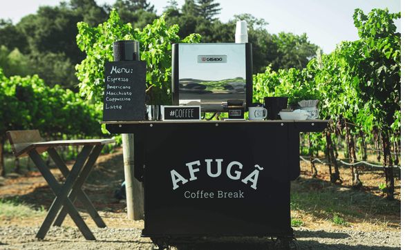 Full espresso bar for events by Afuga Coffee
