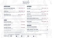 Menus  for Delivery  & Pick-Up!  by Zabó TO-GO