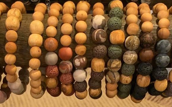 Palo Santo, Rosewood, Lava  and Semi Precious Bracelets  by Strength and Purity Jewelry Creations
