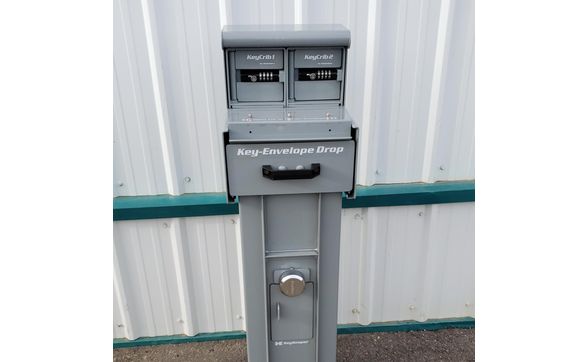 New Key Drop and Key lockers with secured combo lock. by Lacombe Auto Service Centre Ltd. ( formerly 2A Auto Service )