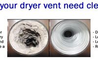 Dryer vent Cleaning and inspection  by 3 Alarm Smoke Detector Services And Dryer Vent Cleaning
