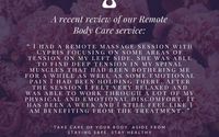 Remote Treatment  by Cypris Bodywork & Wellness