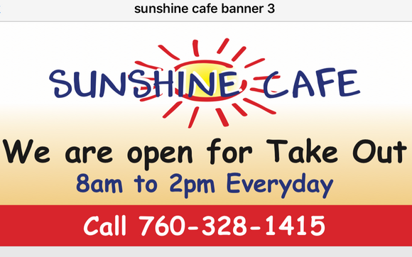 Takeout at Sunshine Cafe by Sunshine Cafe