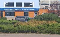 On line ordering and curb side  by Blue Water Cafe