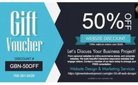 50% Off Commerce Websites by GBN Web Development Inc