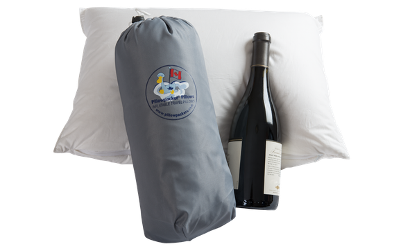 Pillowpacker pillow size comparison by Pillowpacker Travel Pillows
