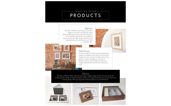 Printed Portrait Products by Courtney Mitchell Photography
