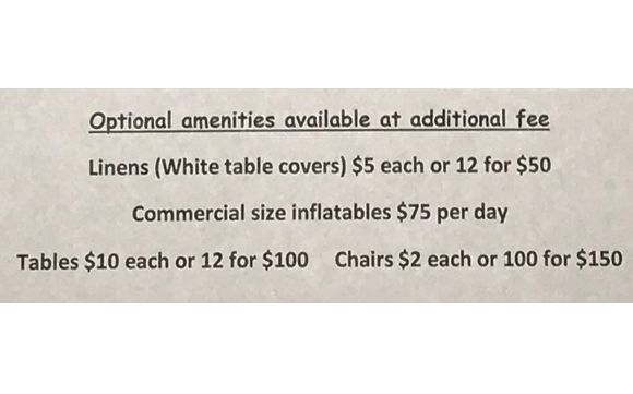 Items for Rent  by DoveTail Acres