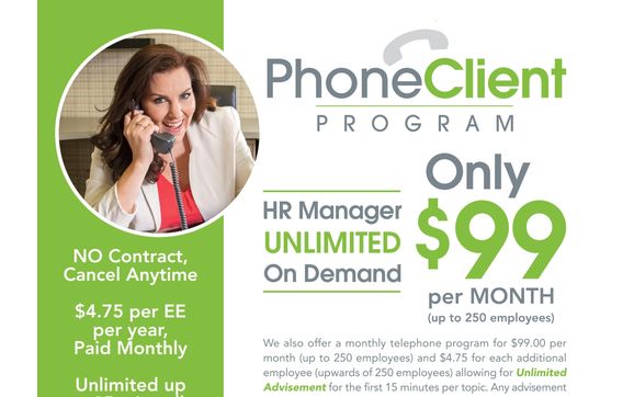 HRBoost Monthly Phone Client Program by HRBoost LLC