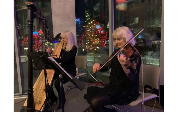 Cocktail parties  by Summerhill Strings Duo/Trio Harp-Violin-Voice 
