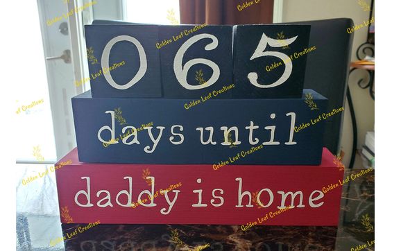 Custom countdown blocks by Golden Leaf Creations