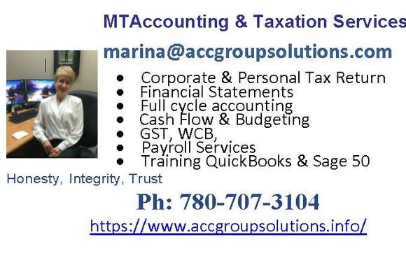 Accounting, Taxation, PayrolL, Outsourced Controller services, budgeting, job costing  by MT Accounting $ Tax Office