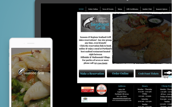 Order Food Online by Seasons & Regions Seafood Grill