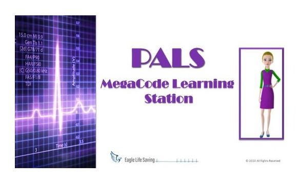 PALS_2021 MEGACODE LEARNING STATION - (STREAMING VIDEO) by www.eaglelifesaving.com