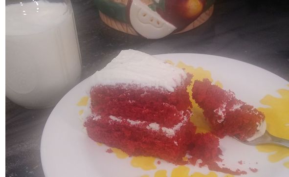 Red Velvet Cake with Cream Cheese Frosting by Have Another Slice Bakery