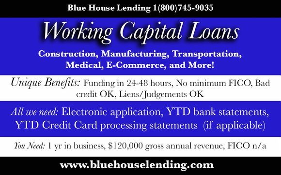 Working Capital by Blue House Lending