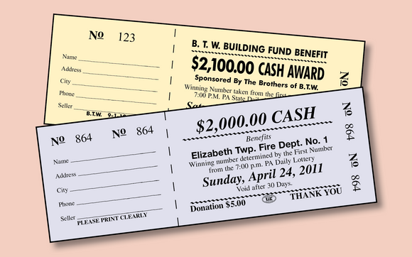 Raffle Tickets by H B South Printing