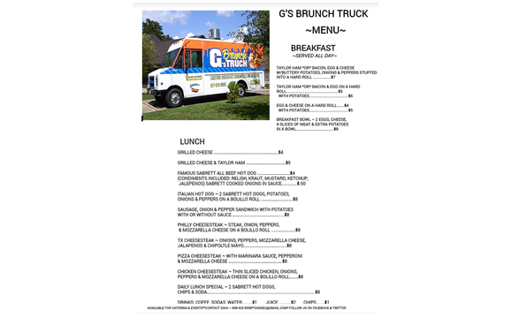 Food Truck by G's Brunch Truck