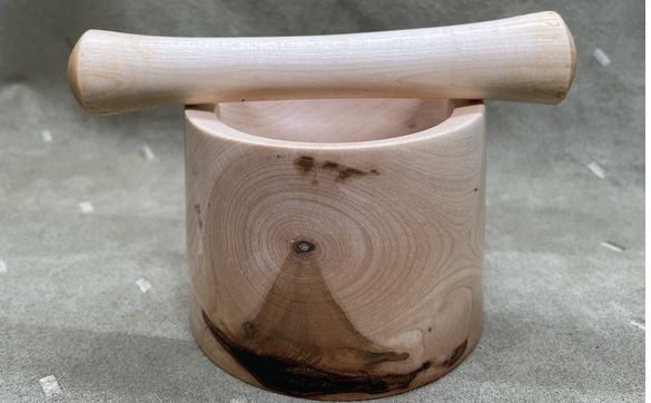 WS2480 Maple Mortar & Pestle by The WoodArt Studio