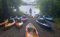 Guided kayak tours on Norton Reservoir  by Norton Kayak Company