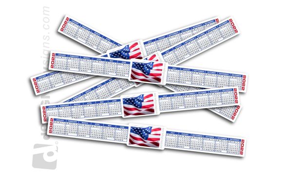 2022 Calendar Patriotic Strips Stickers by deSIGNerySigns.com in Peoria ...